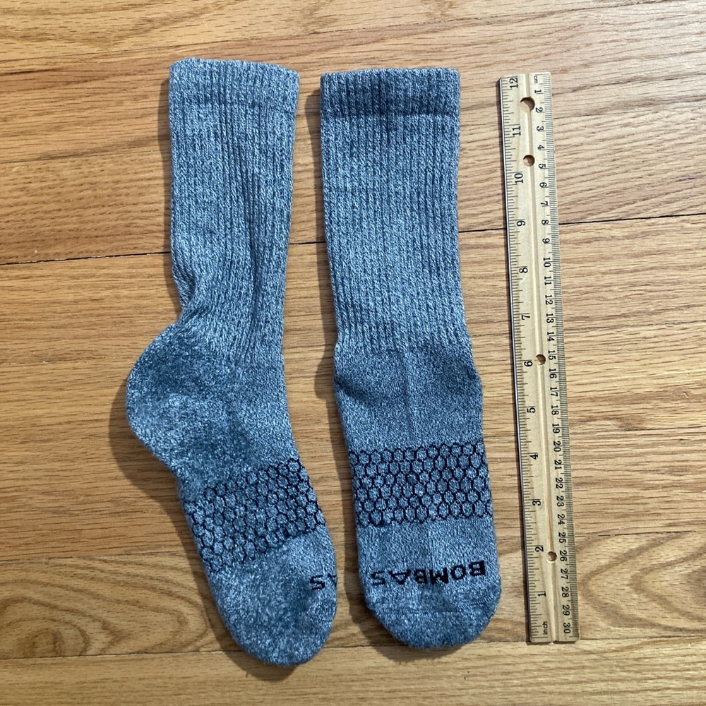 Bombas Gray Crew Socks